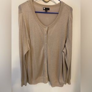 Women’s gold glitter sweater size 3X never worn